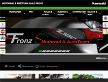 Tablet Screenshot of motorrad-fronz.de